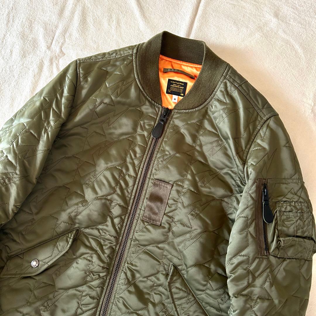 A BATHING APE ア ベイシング エイプ MA-1 ジャケット