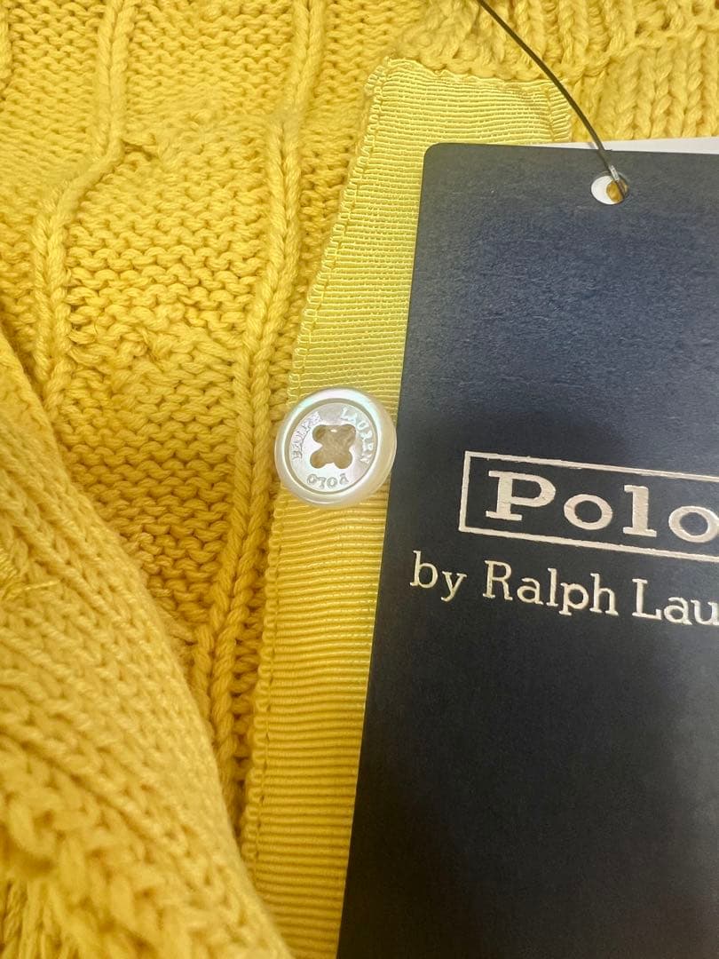 セールPoloポロ　ラルフ　ローレン　ケーブルニット　 カーディガン　ピンク