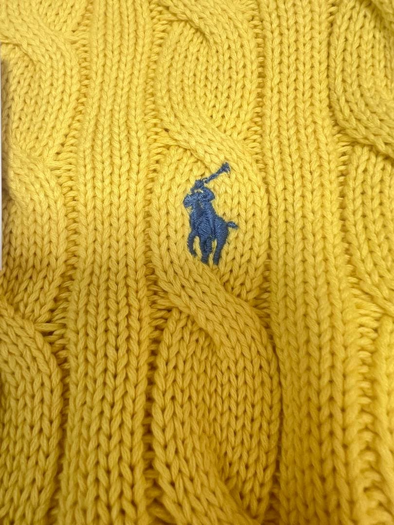 セールPoloポロ　ラルフ　ローレン　ケーブルニット　 カーディガン　ピンク
