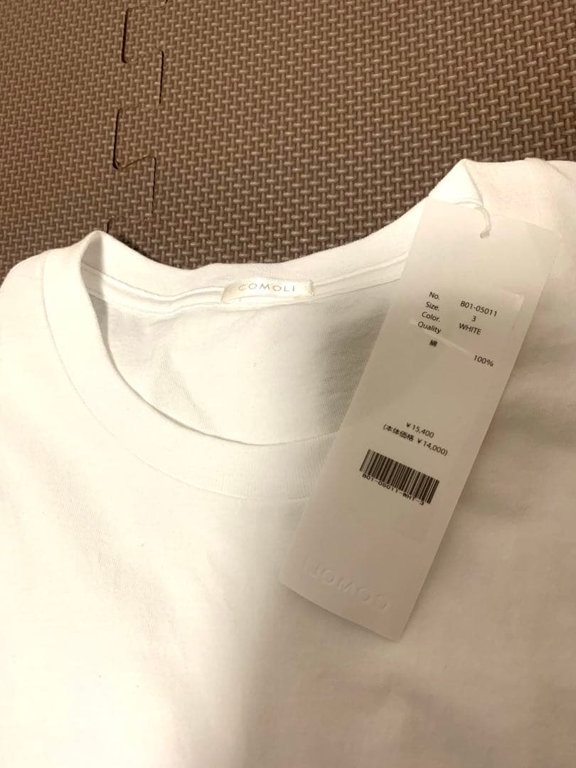 新品未使用　25SS COMOLI コットンジャージ ノースリーブ サイズ3