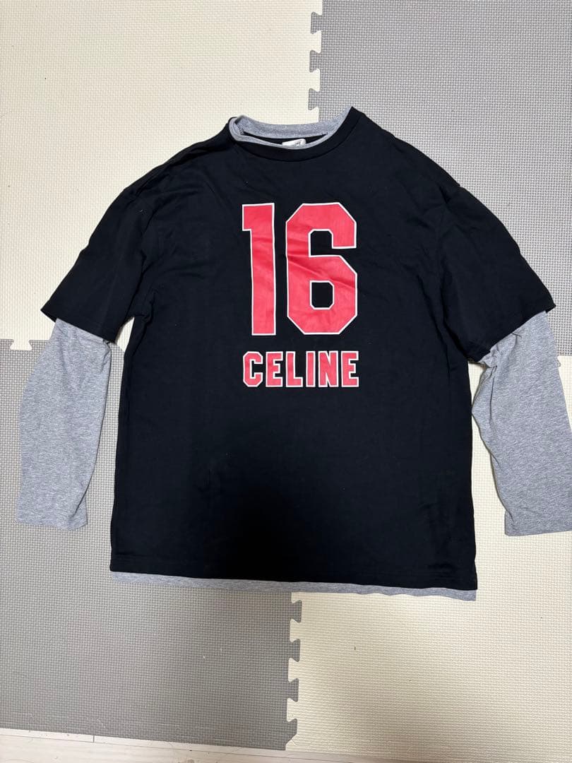 CELINE 16プリント レイヤードTシャツ