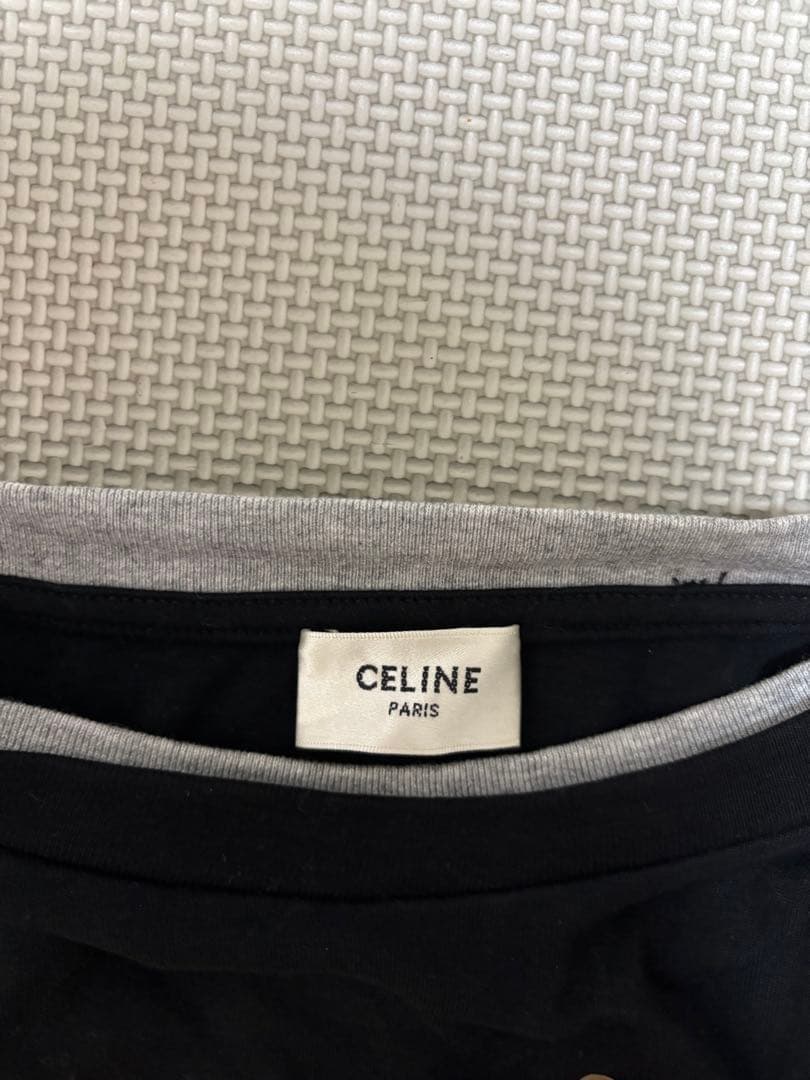 CELINE 16プリント レイヤードTシャツ