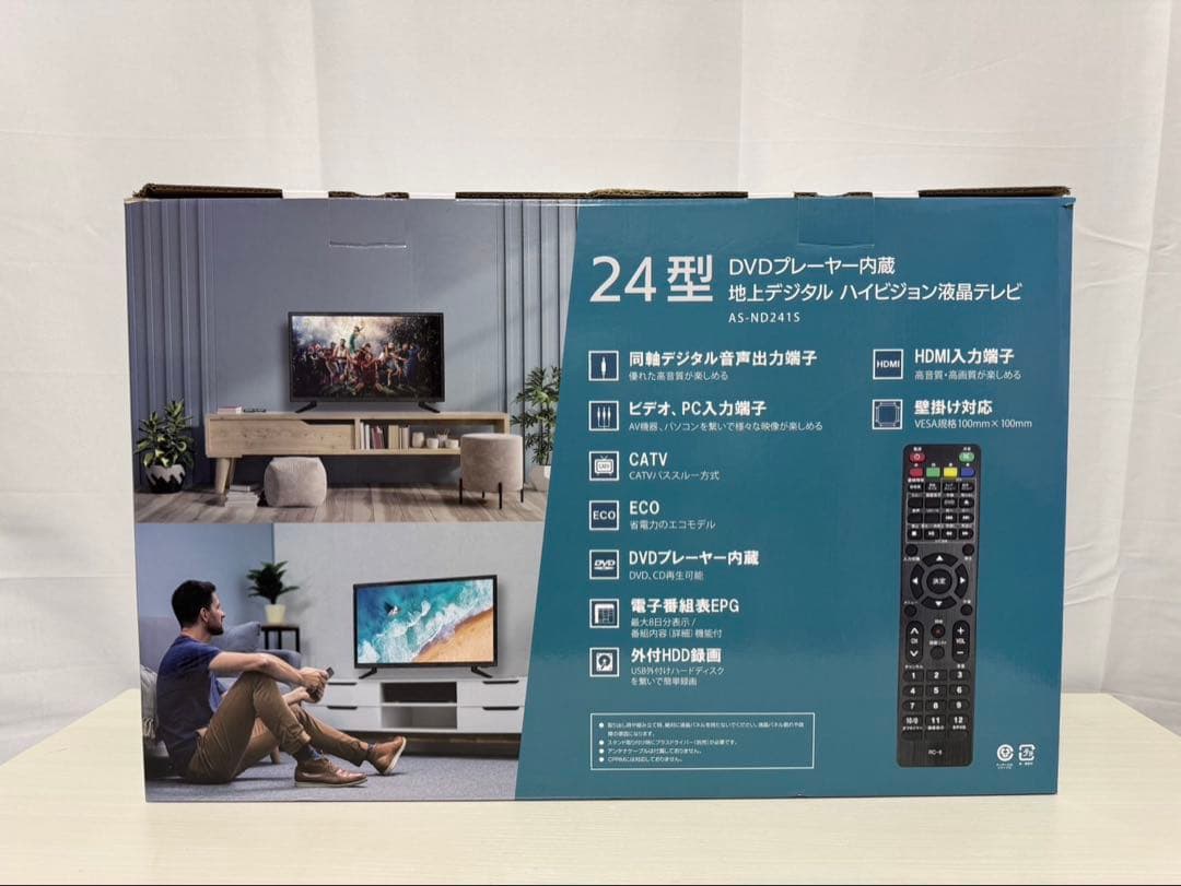 DVDプレーヤー内蔵　地上デジタルハイビジョン液晶テレビ　AS-ND241S