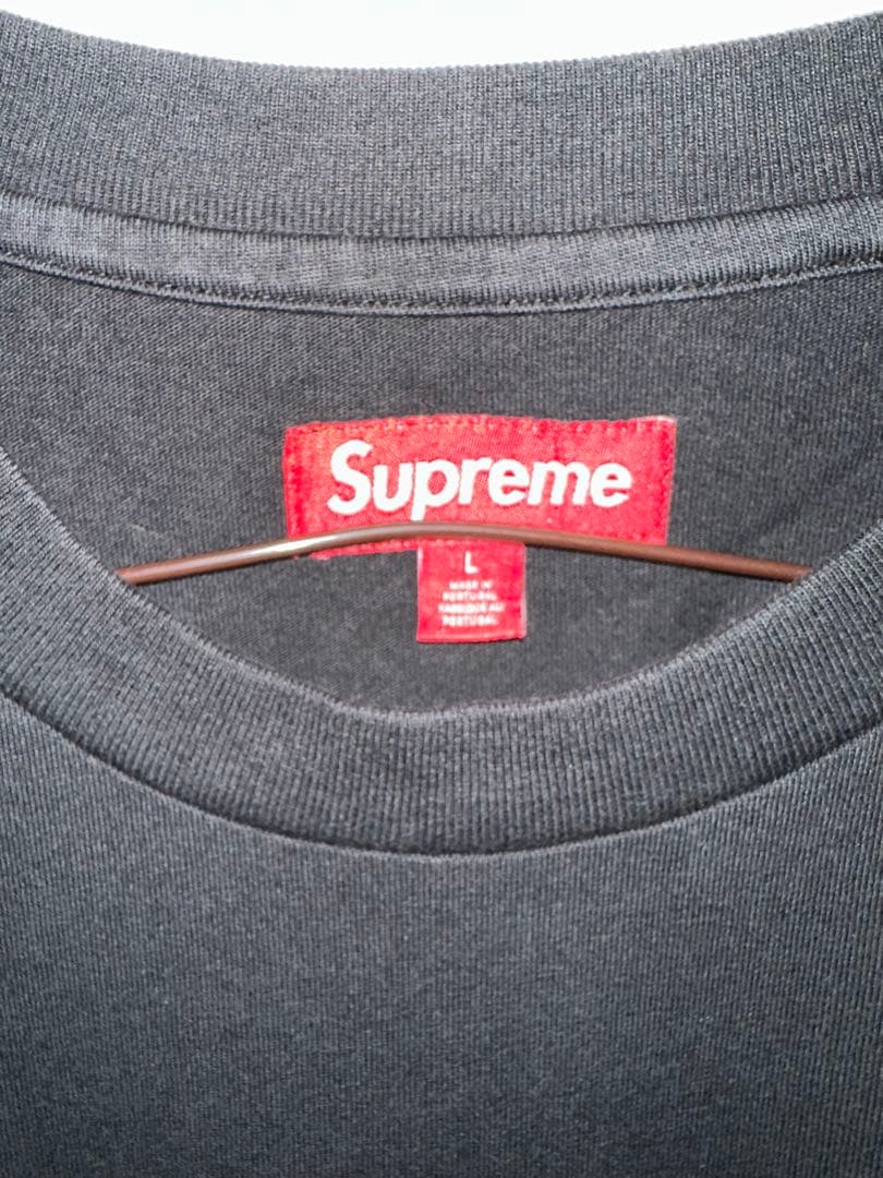 Supreme Small Box L/S Tee 黒 Tシャツ Lサイズ