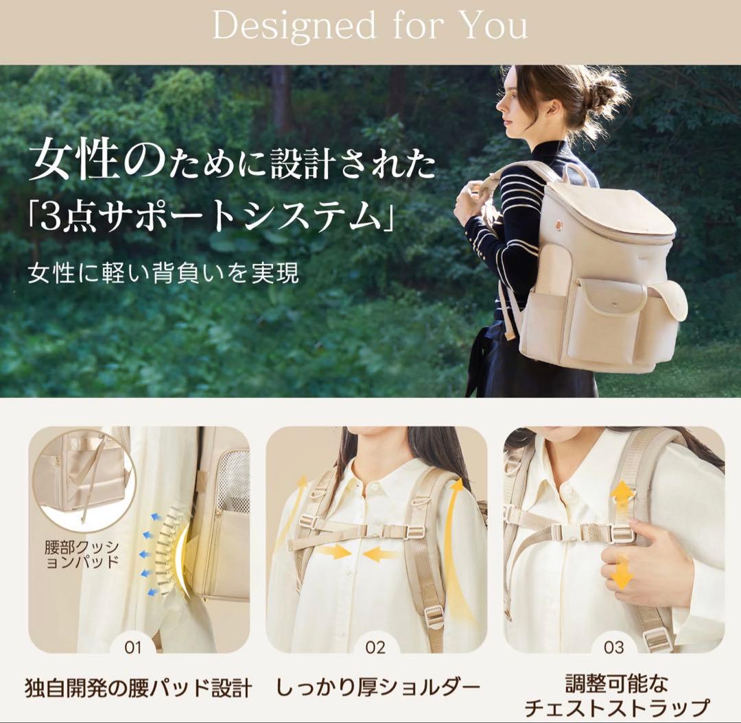 【新品】PETTENA HIYORI ペットリュック　犬　猫　うさぎ　8キロまで