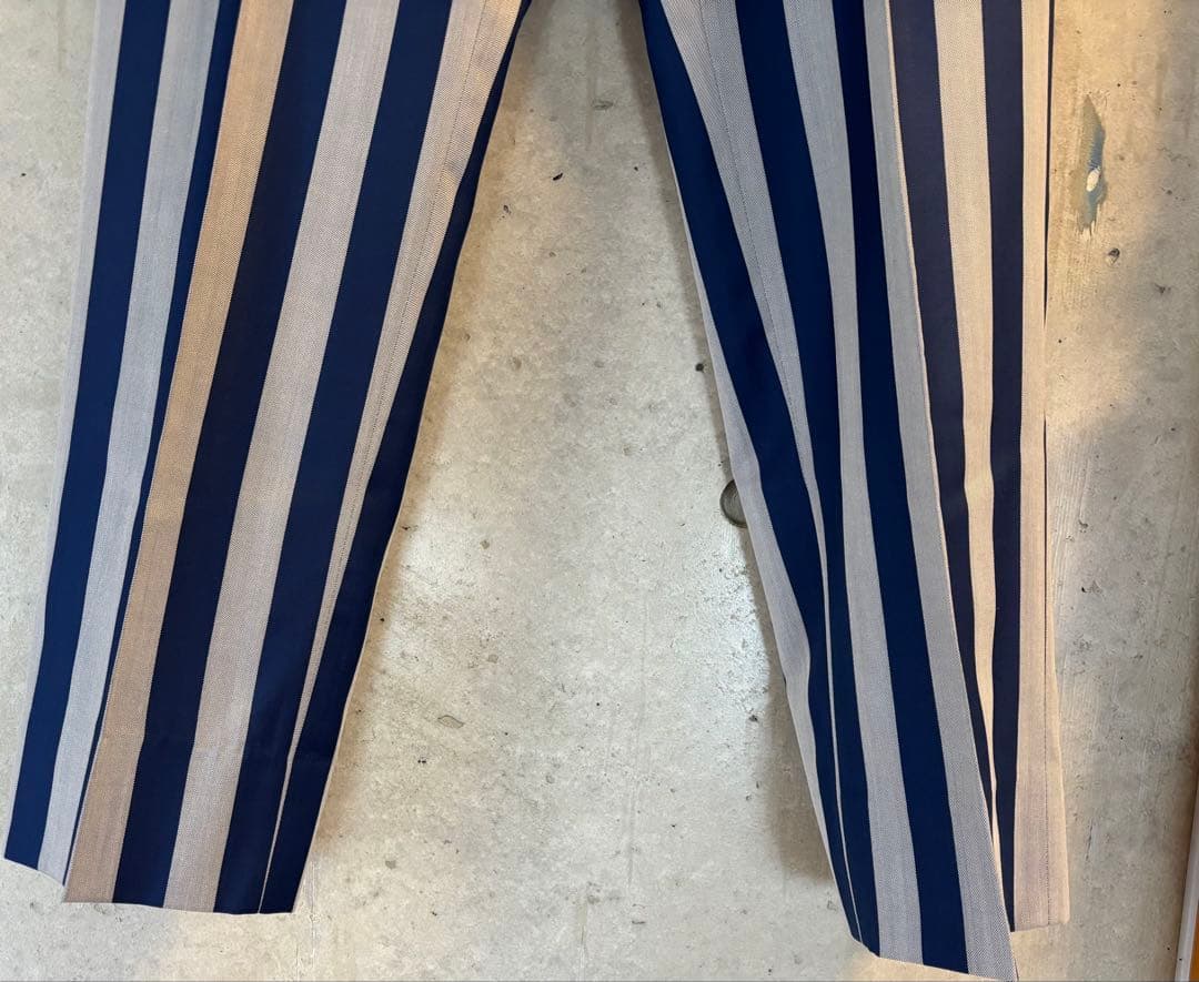 COLLEZIONI BIELLESI スーツ 上下 ストライプ ブルー グレー