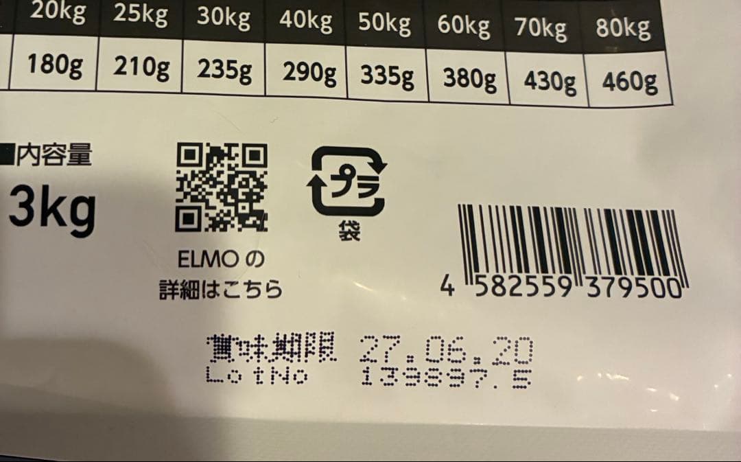 エルモ ドッグフード リッチ イン チキン 成犬用3kg×1袋.800g×3袋