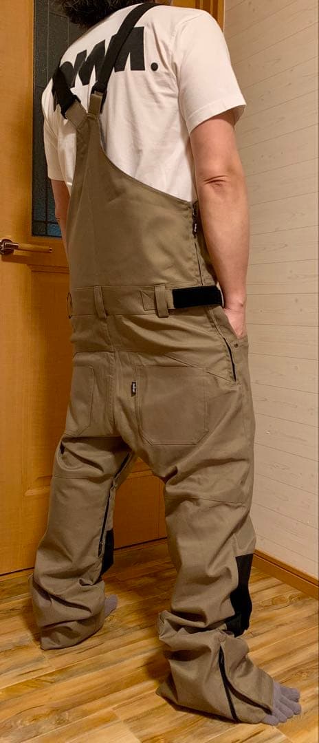 NAMELESSAGE ネームレスエイジ ベージュ オーバーオール ビブパンツ