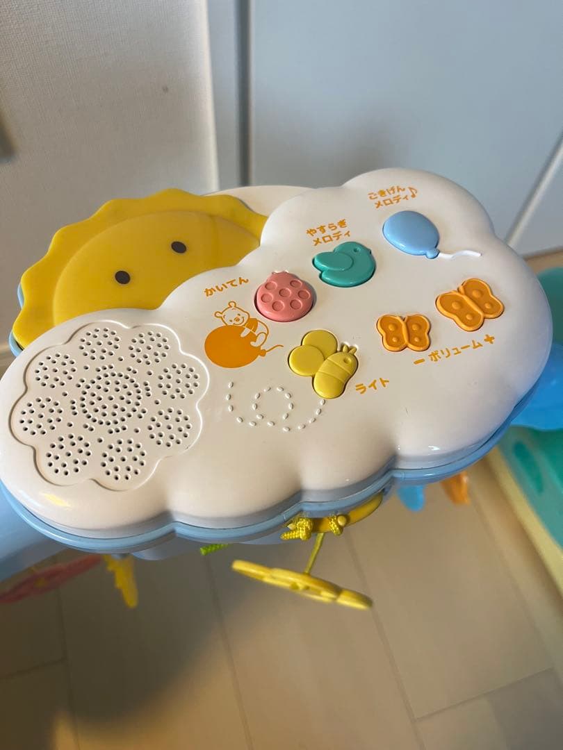 『 電池付き』美品 くまのプーさん えらべる回転6WAY ジムにへんしん メリー