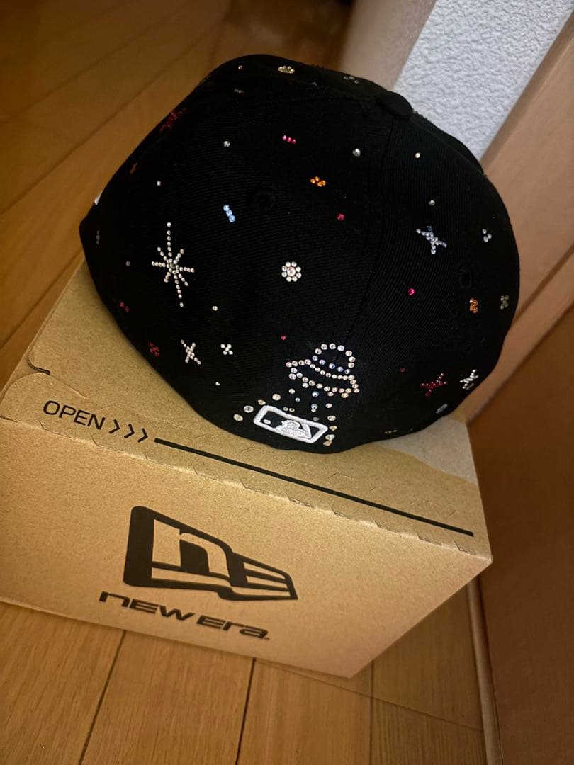 売約済バモス様New Era スワロフスキーキャップ73/8