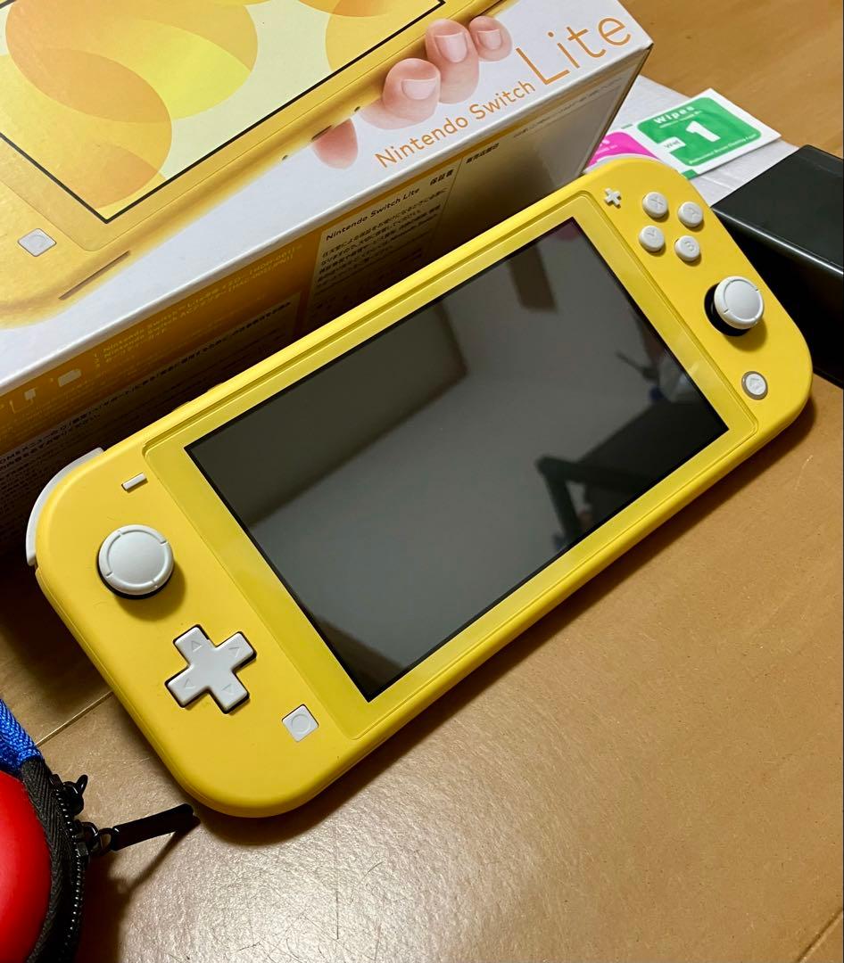 実働美品 Nintendo Switch Lite イエロー 本体 おまけ多数！