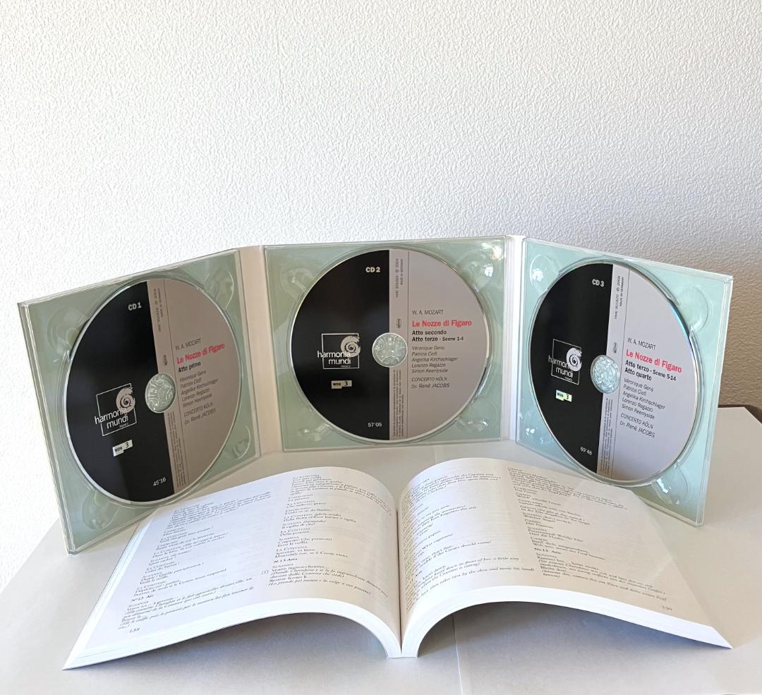 【未使用・名盤】モーツァルト：歌劇『フィガロの結婚』ルネ・ヤーコプス 3CD