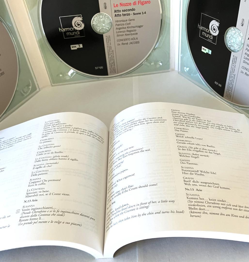 【未使用・名盤】モーツァルト：歌劇『フィガロの結婚』ルネ・ヤーコプス 3CD