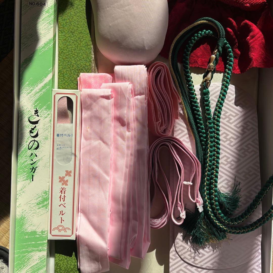 【美品】正絹振袖9点フルセット　からし色　卒業式　世美庵　ハレの日　長襦袢　振袖