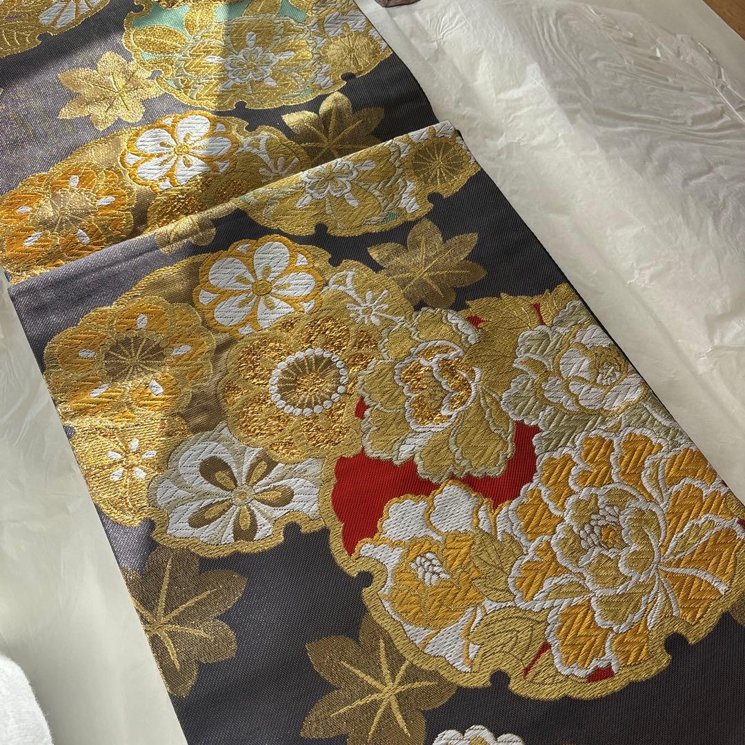 【美品】正絹振袖9点フルセット　からし色　卒業式　世美庵　ハレの日　長襦袢　振袖