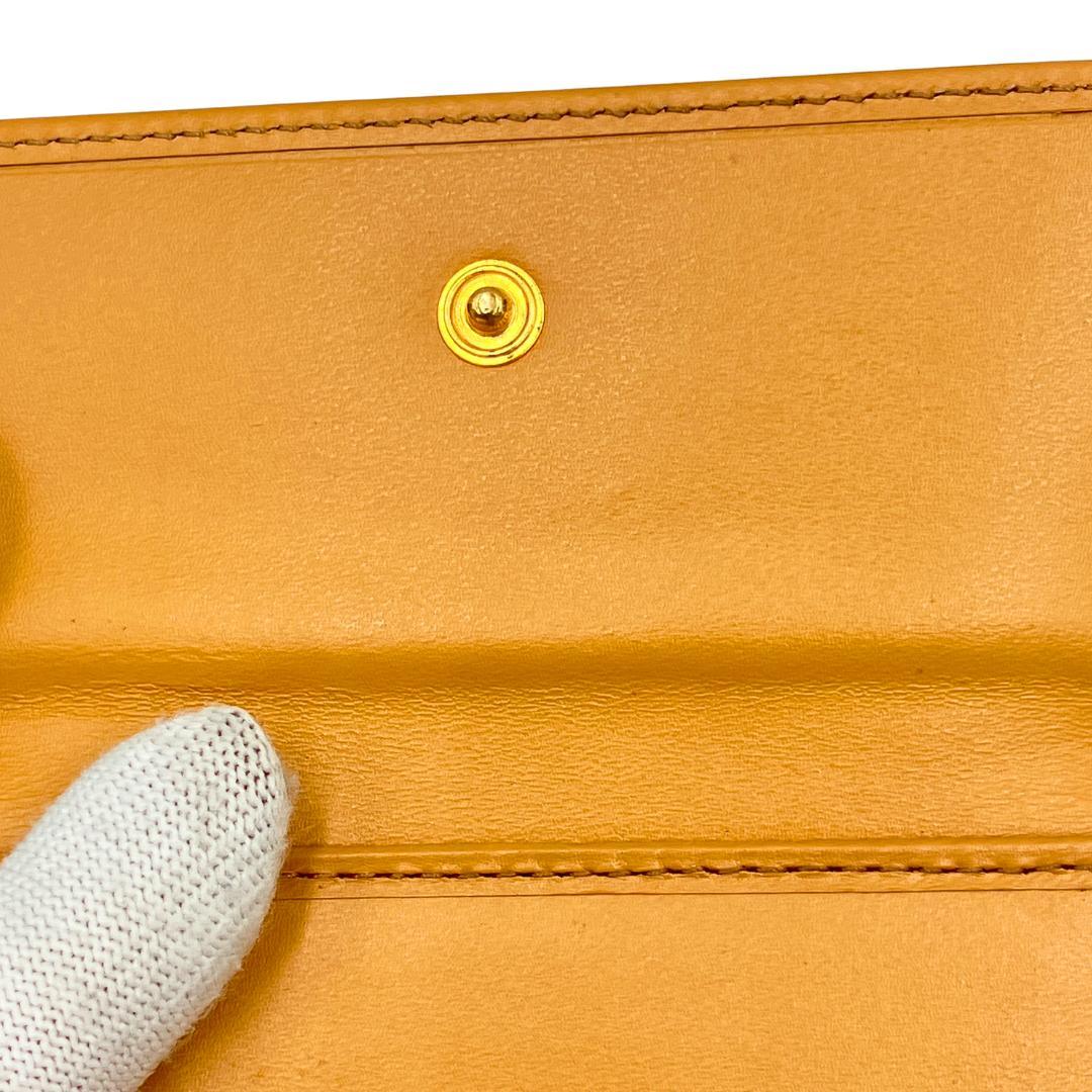 CELINE マカダム柄 2つ折り長財布 トリオンフ レザー