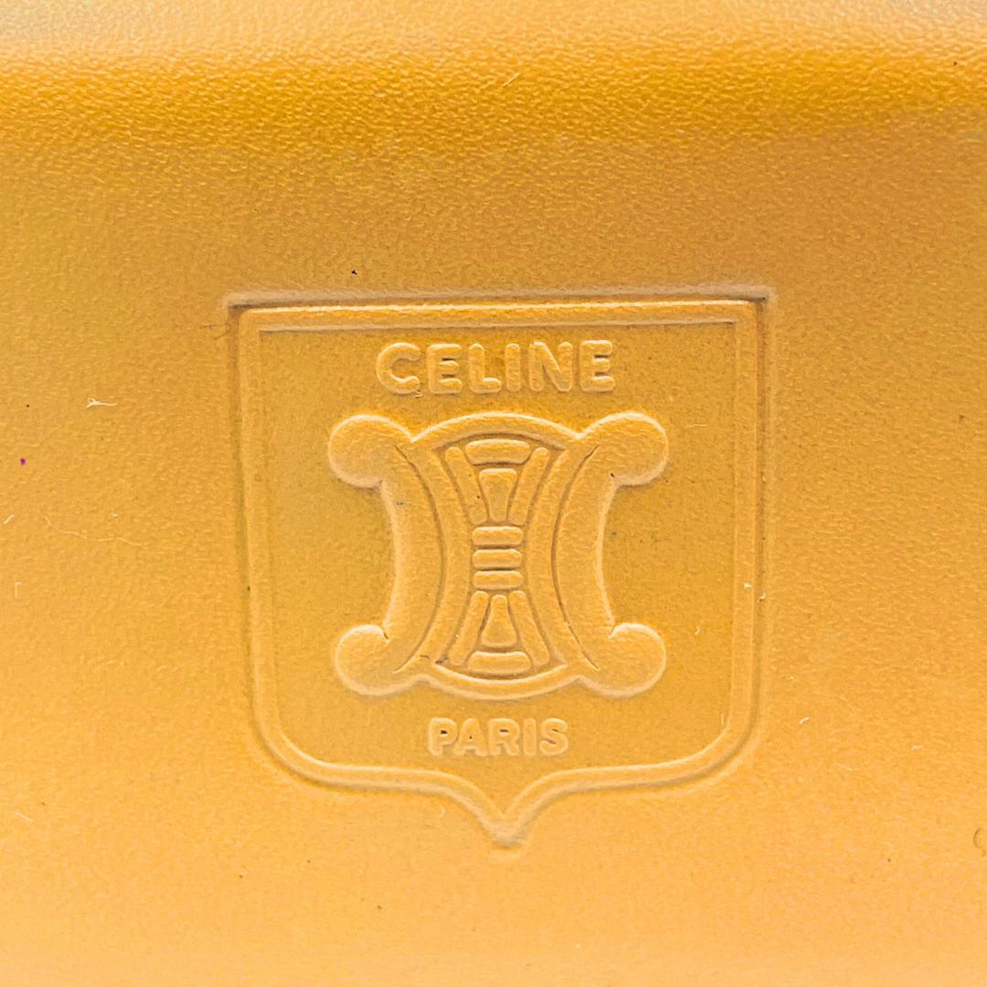 CELINE マカダム柄 2つ折り長財布 トリオンフ レザー
