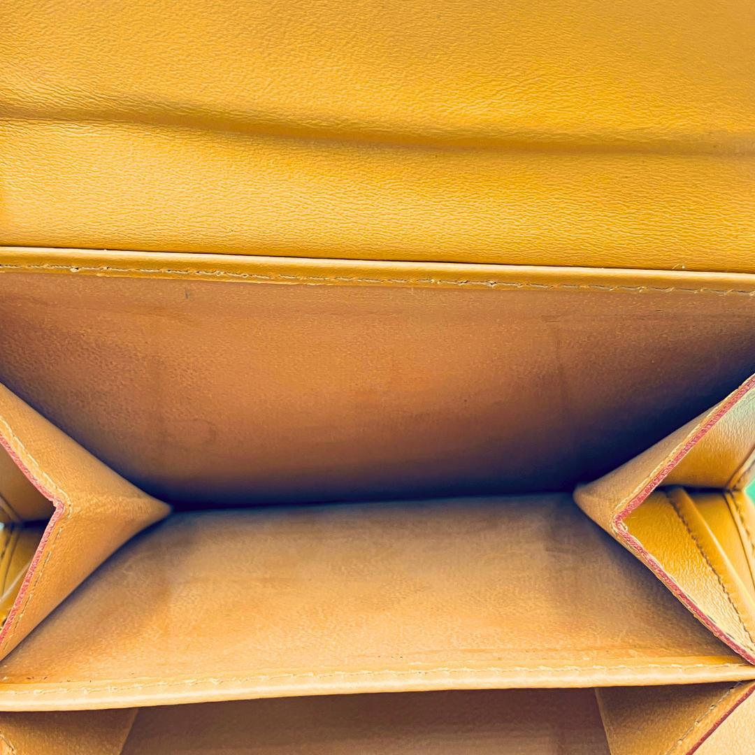 CELINE マカダム柄 2つ折り長財布 トリオンフ レザー