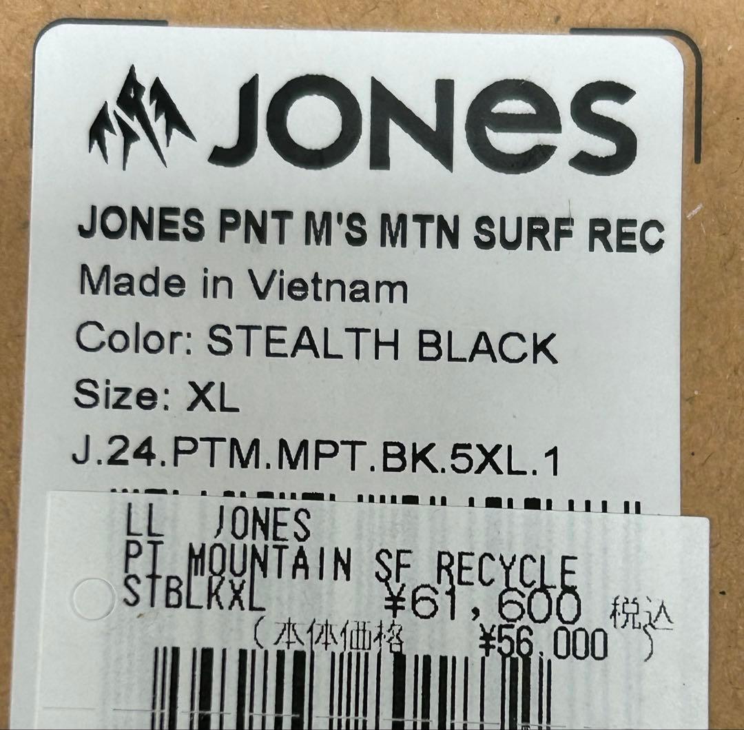 未使用　jones PNT MTN XLサイズ