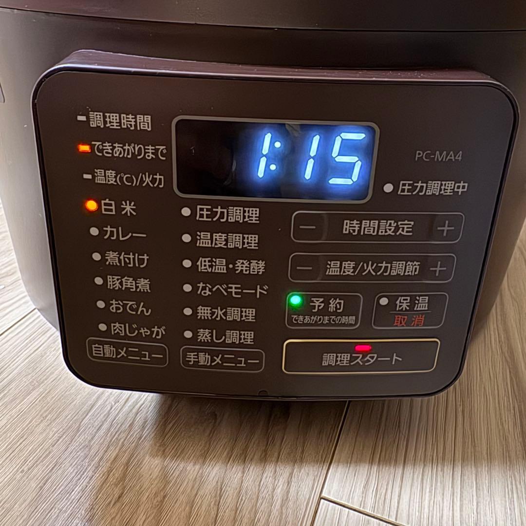 【haruiro】アイリスオーヤマ 電気圧力鍋 PC-MA4-T