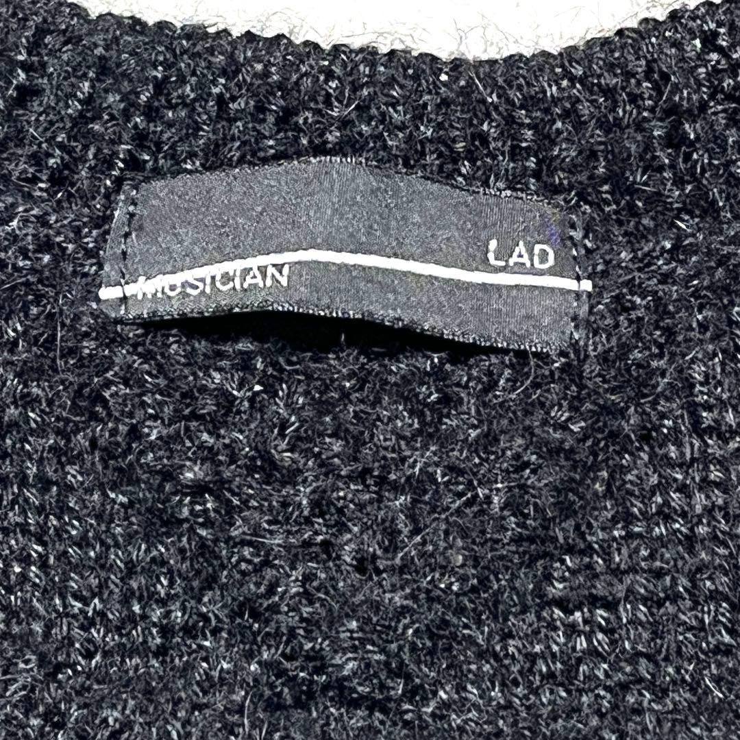 ★美品★LAD MUSICIAN★アルパカニットベスト★44サイズ★黒　ブラック