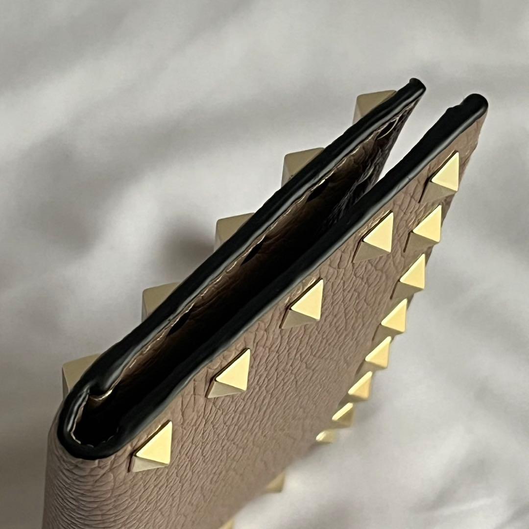 未使用級✨　Valentino GARAVANI 財布　レザー　ピンクベージュ