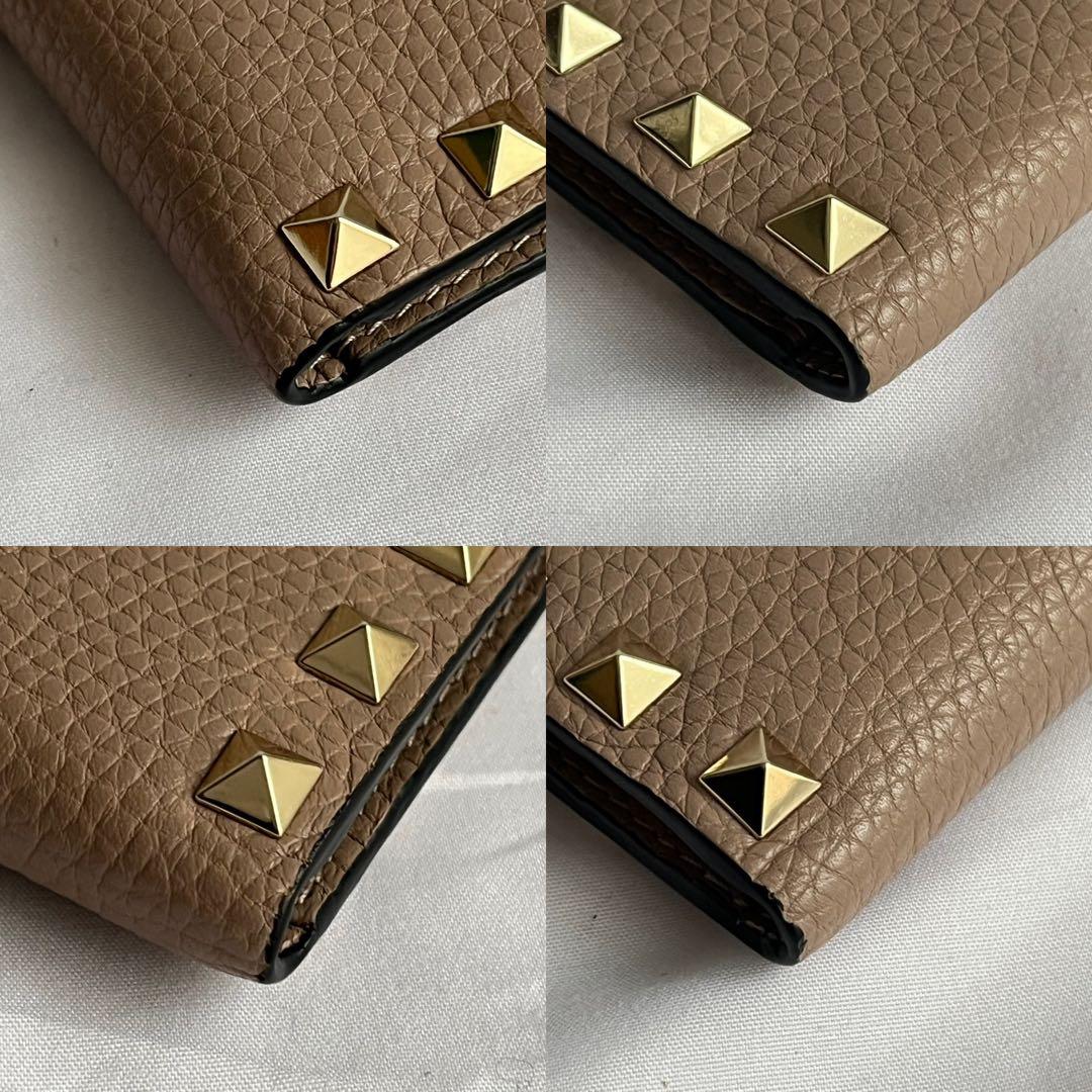 未使用級✨　Valentino GARAVANI 財布　レザー　ピンクベージュ