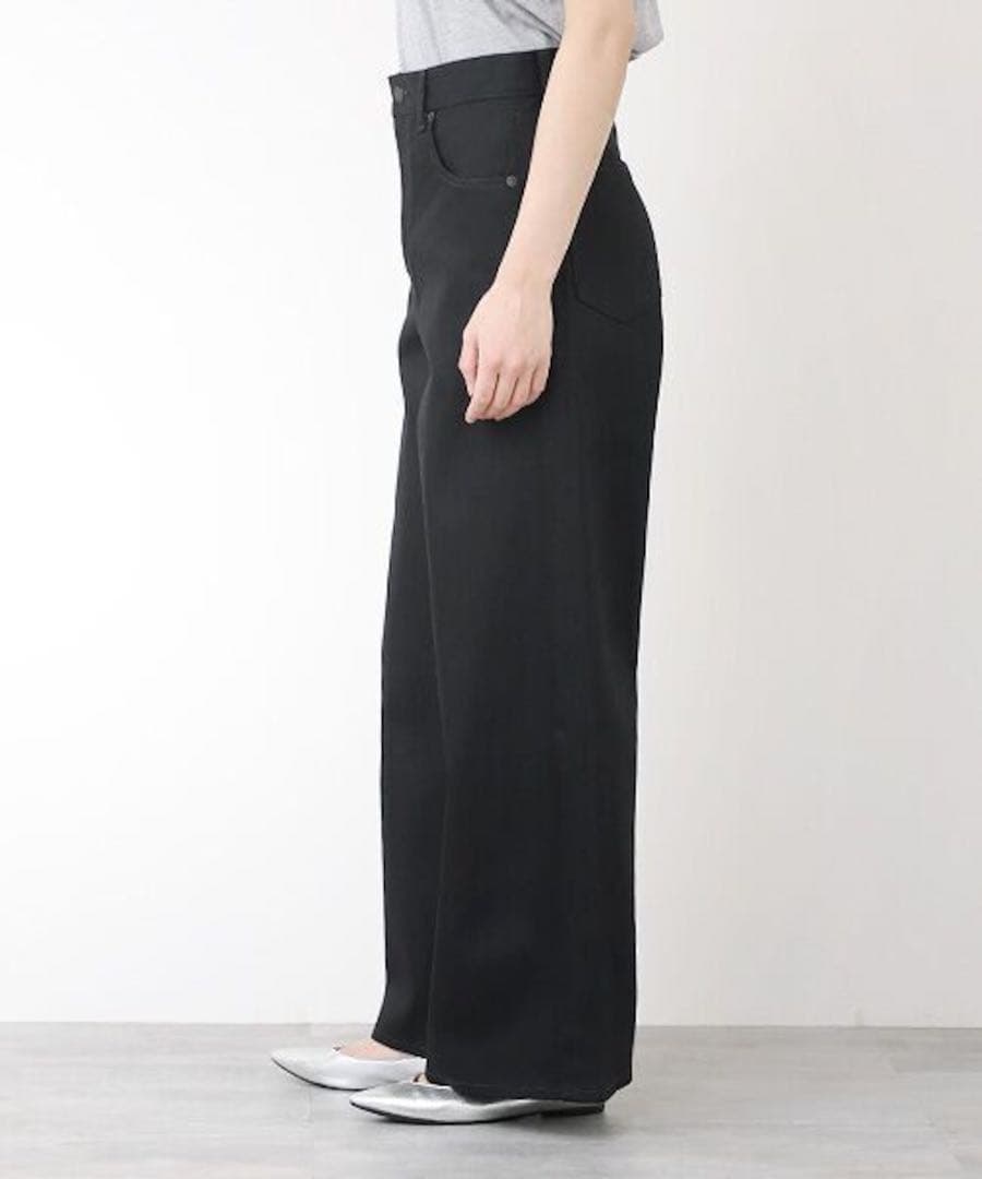 woadblue＜坪田あさみさんコラボ＞WIDE DENIMワイドデニム