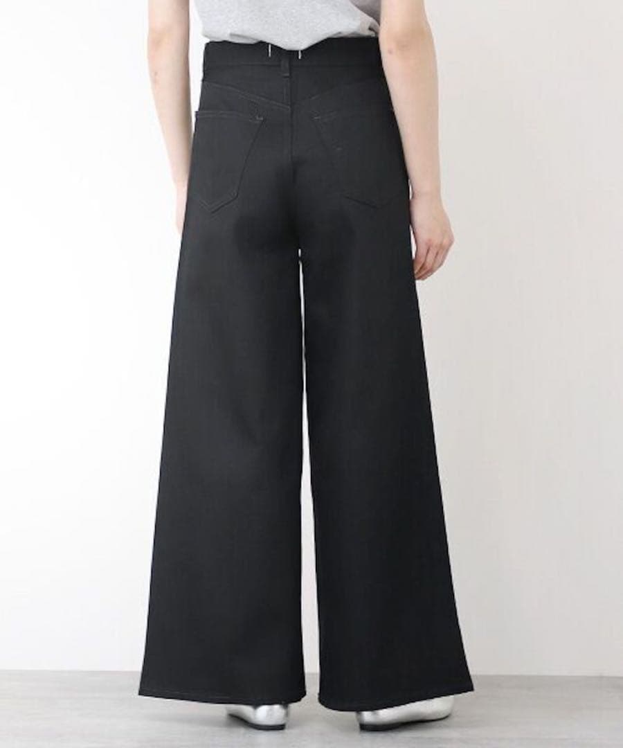 woadblue＜坪田あさみさんコラボ＞WIDE DENIMワイドデニム