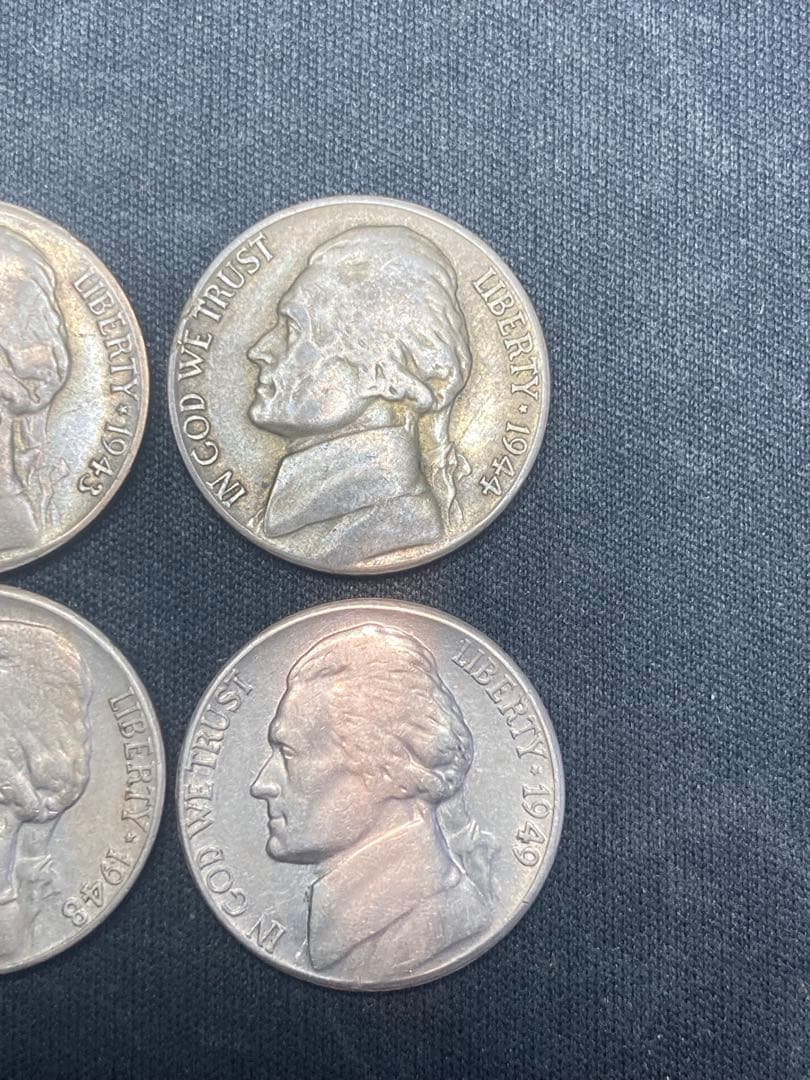 ジェファーソン 銀貨　jefferson silver coin 1940年代②