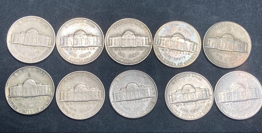 ジェファーソン 銀貨　jefferson silver coin 1940年代②