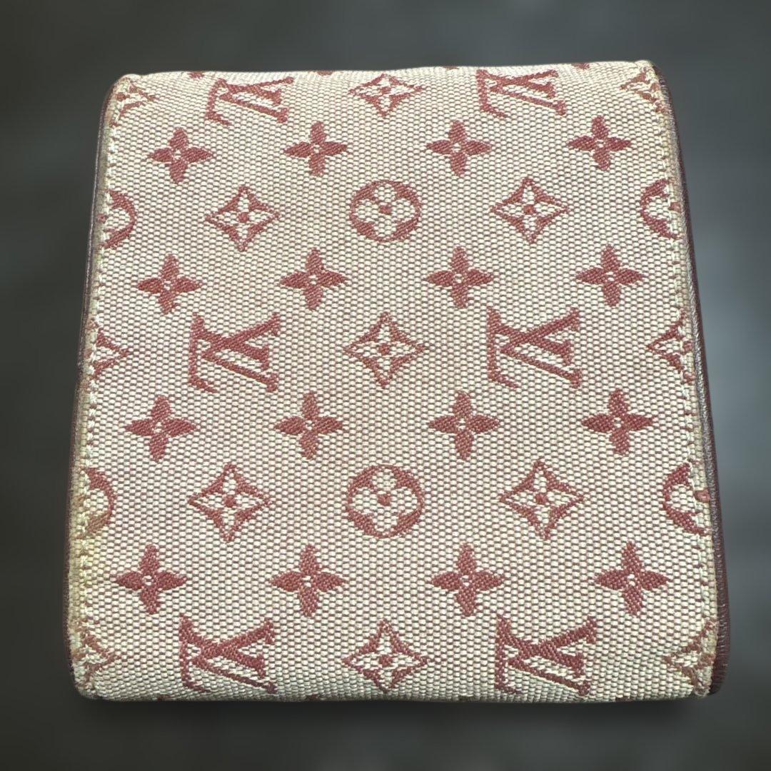 【希少】Louis Vuitton 三つ折り財布 ベージュ/ピンク