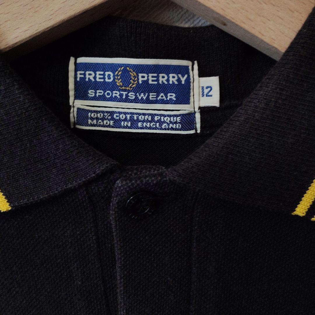 Fred Perry 12 黒 金М相当