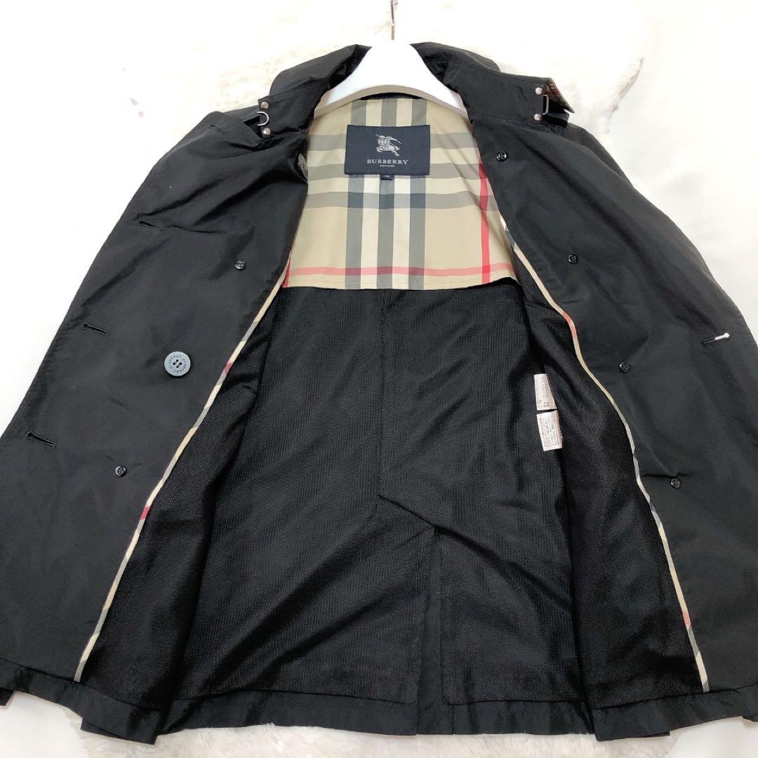 BURBERRY*バーバリーロンドン　フード付きジャケット　ノバチェック　黒