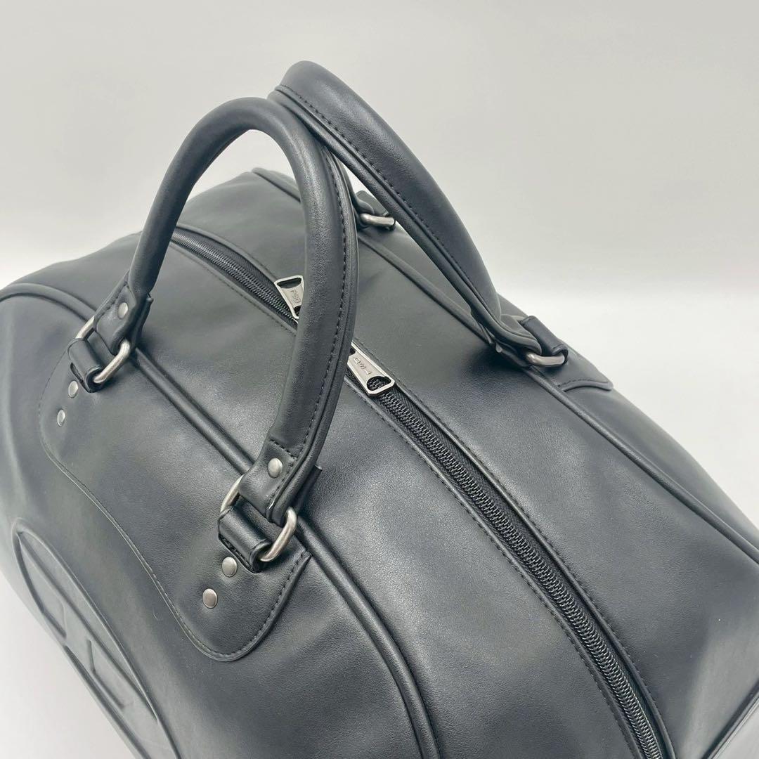 【未使用級】 DIESEL ボストンバッグ 2way 大容量 ブラック 黒