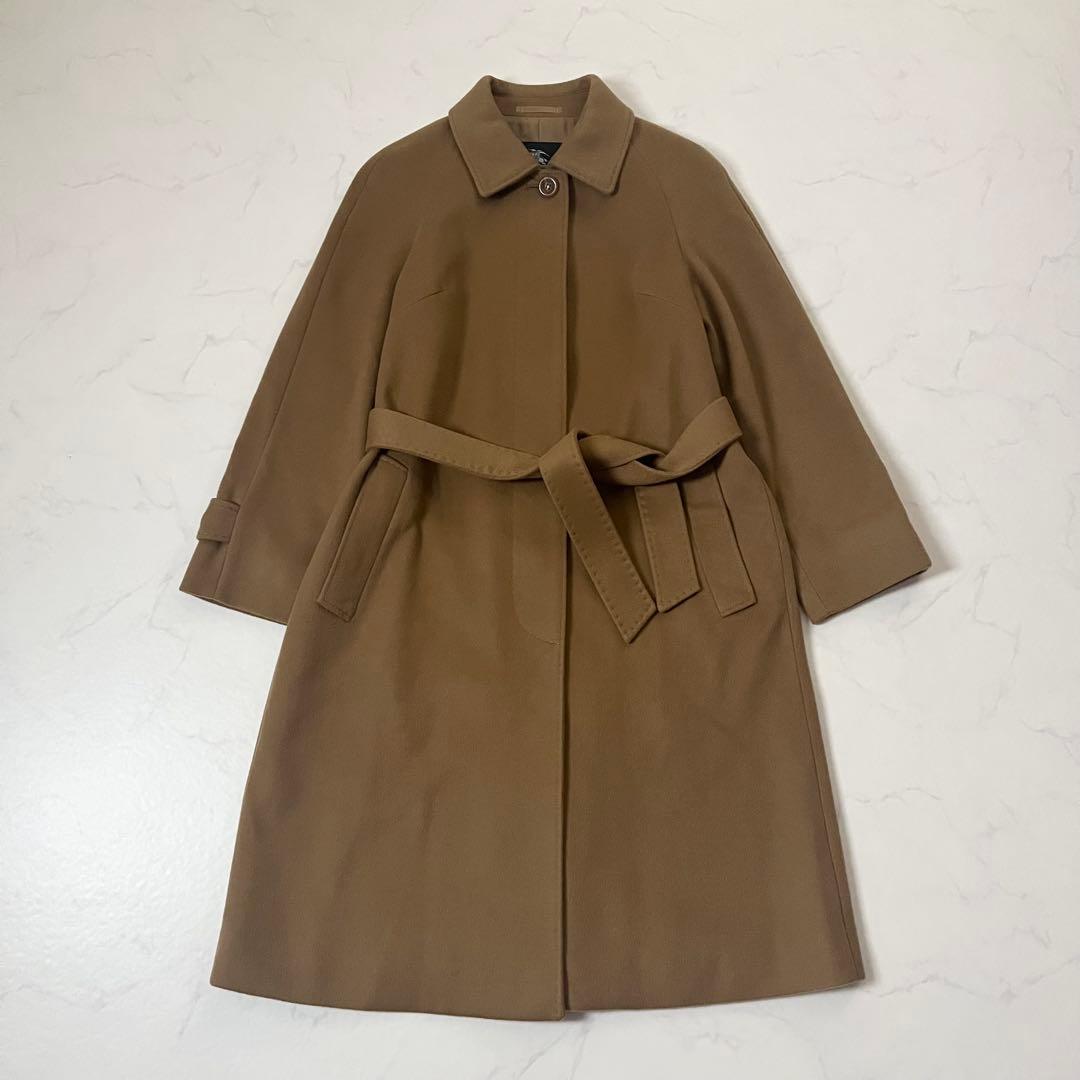 バーバリーロンドン　カシミヤ100%　ロングコート　シャドーホース　40