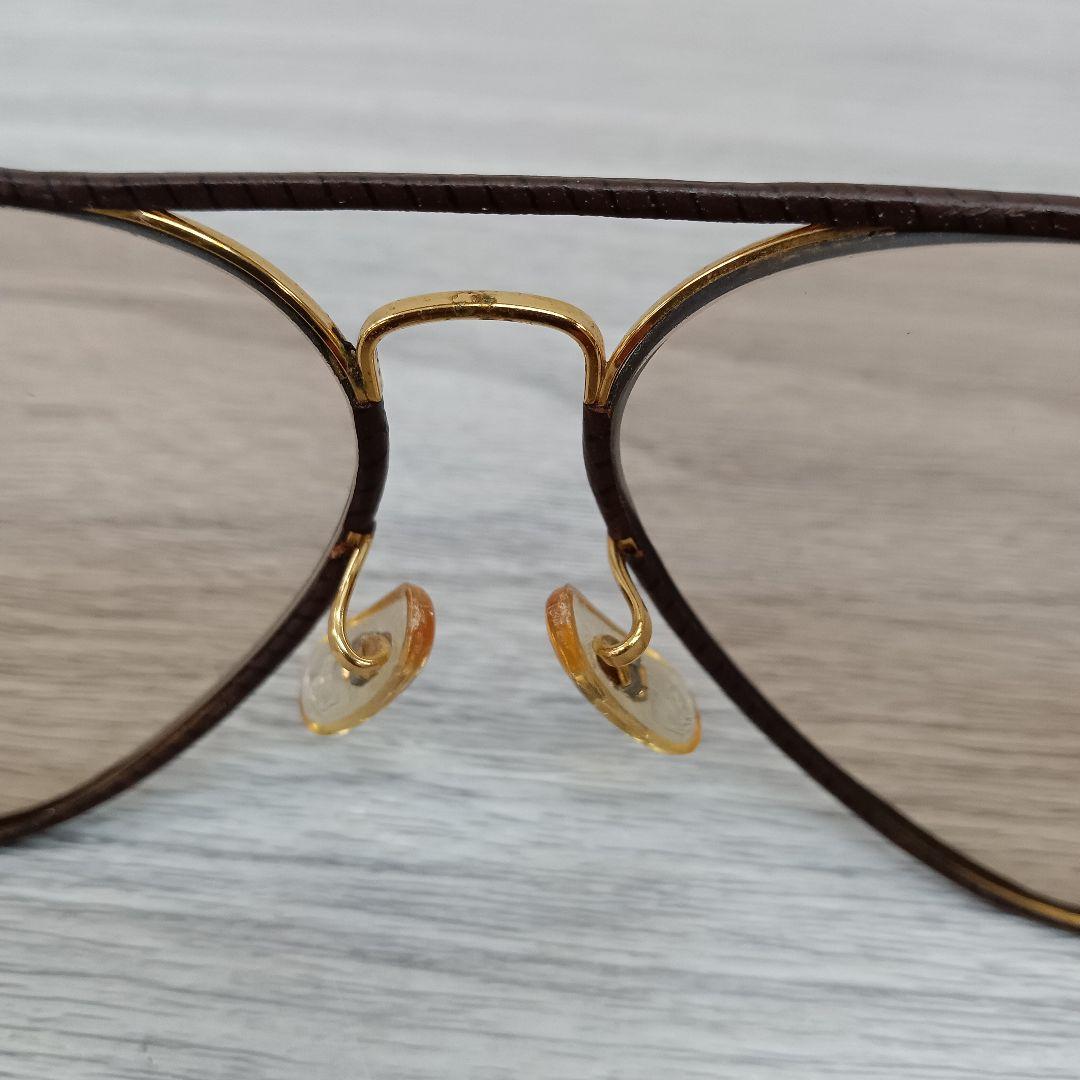 ♢252 B&L RAY BAN レイバン ティアドロップ レザー サングラス