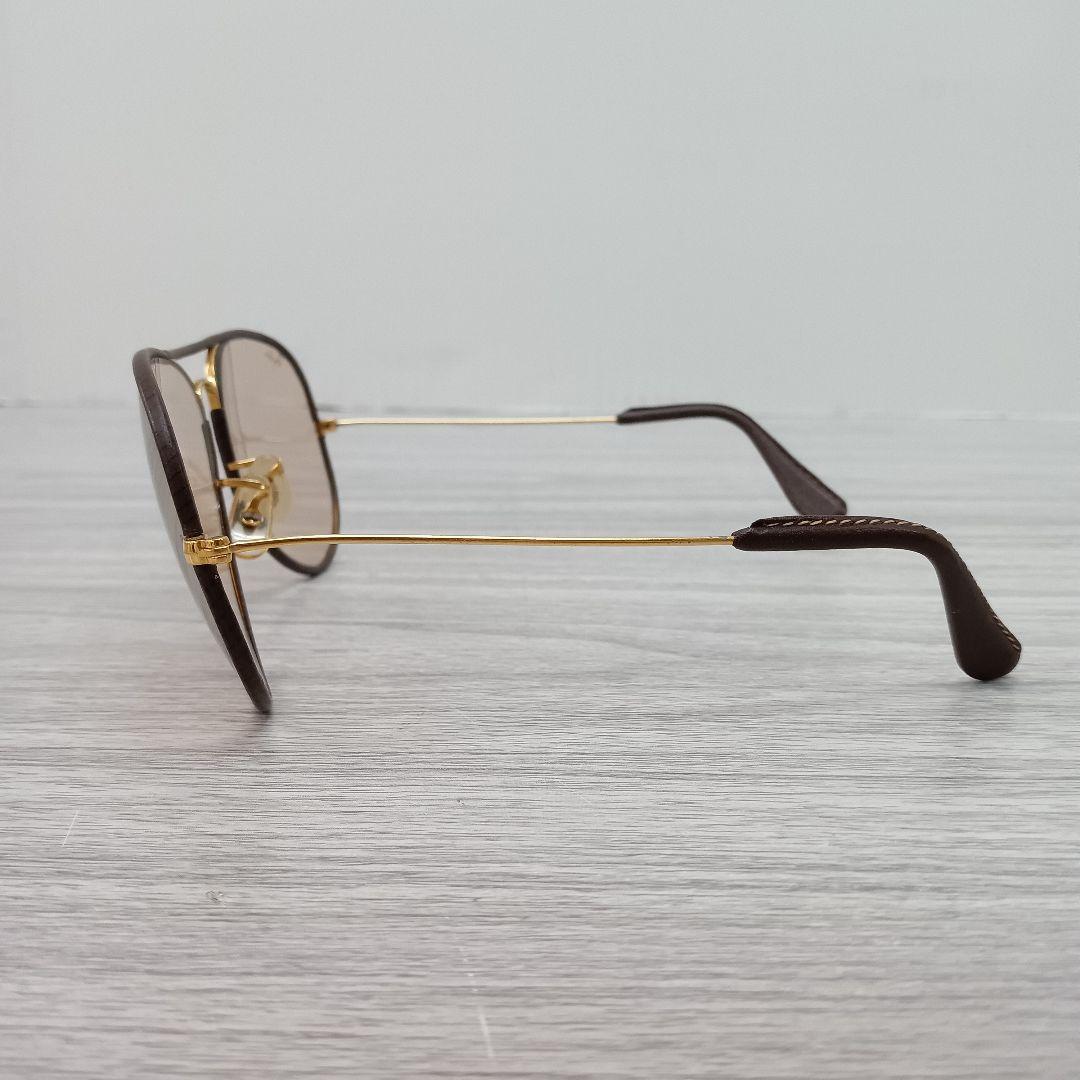 ♢252 B&L RAY BAN レイバン ティアドロップ レザー サングラス