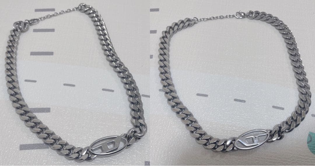 DIESEL シルバーネックレス（Dx1433）