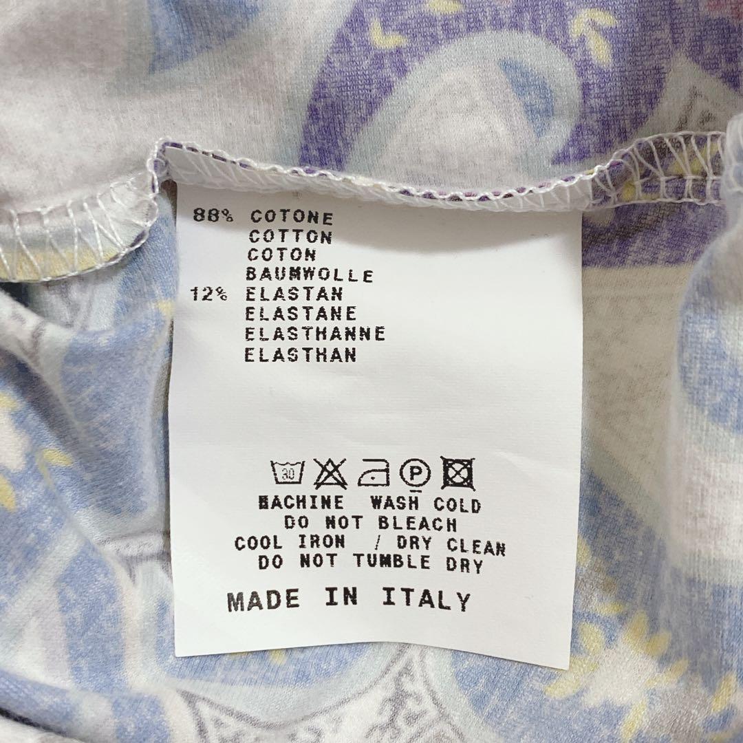 新品未使用【44】タグ付き　エトロ　ETRO イタリア製　ペイズリー柄　半袖