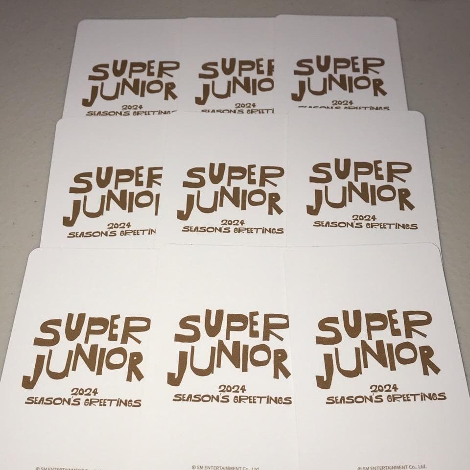 SUPER JUNIOR シーグリ2024 特典トレカ 9枚セット