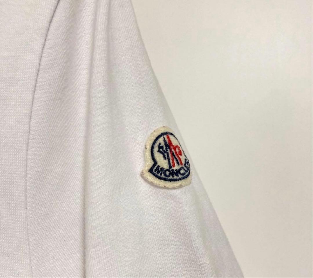 【送料無料】MONCLER（モンクレール）のTシャツ　 Lサイズ　白　ホワイト