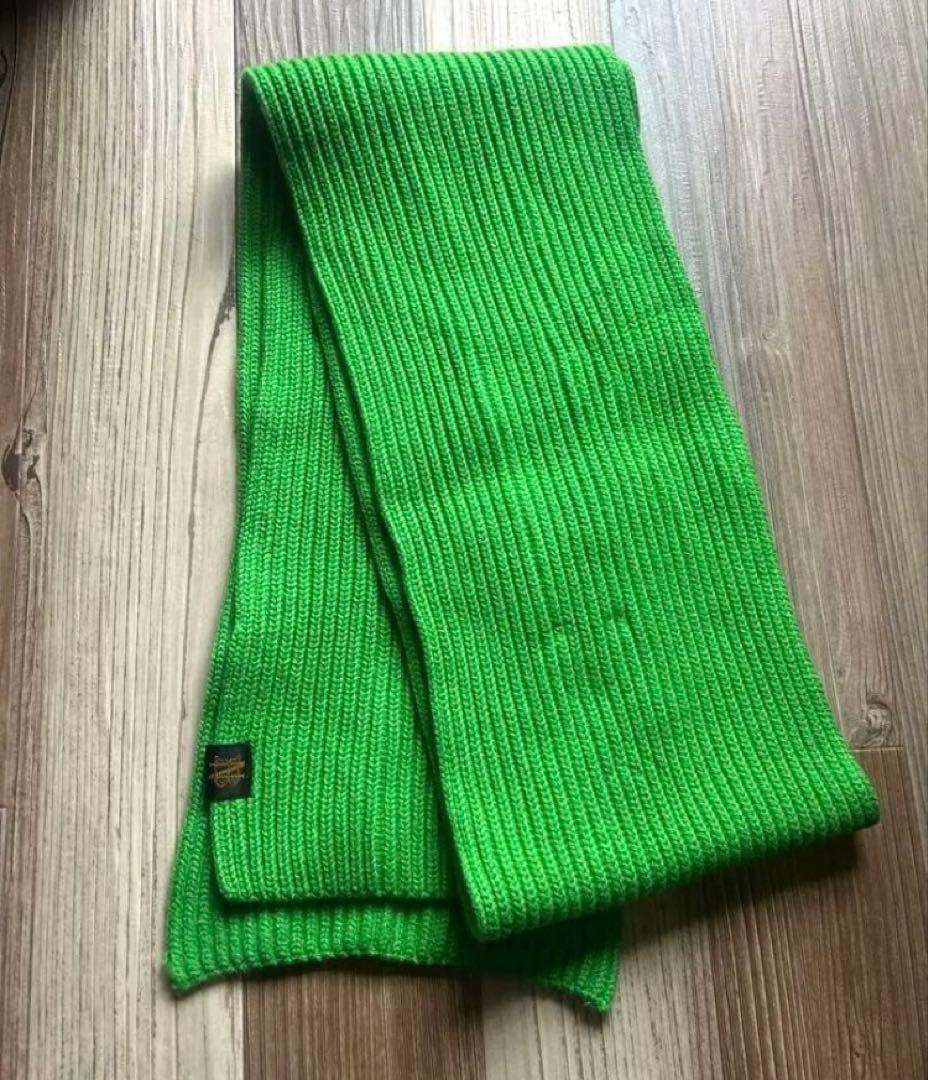 BATONERバトナーSOLID WOOLマフラーグリーン ユニクロGUビームス