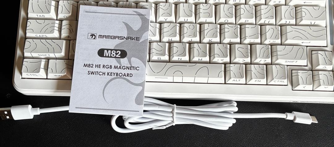 M82HE 磁気スイッチ75% ラピッドトリガー ゲーミングキーボード ホワイト