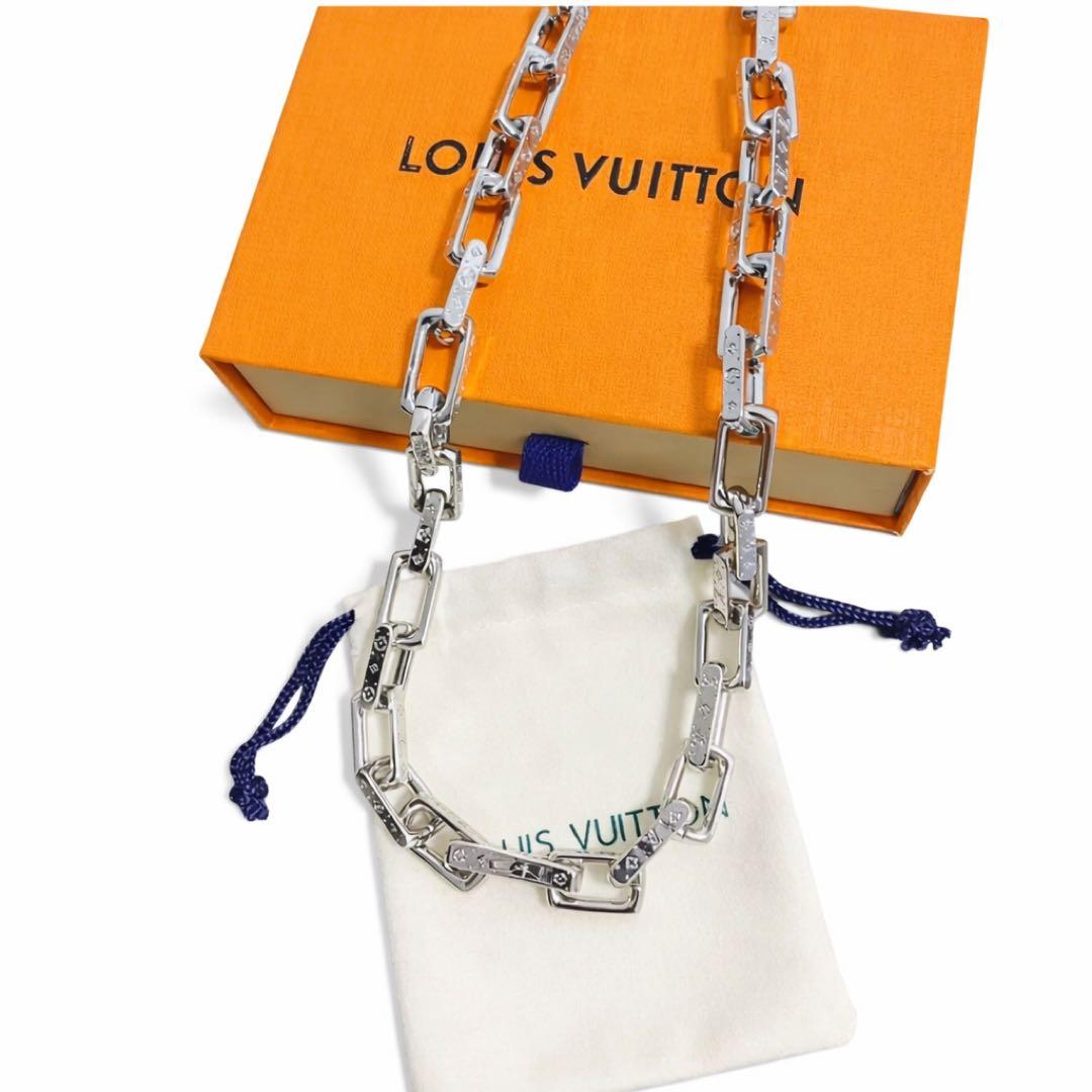 [かにざ]LOUIS VUITTON モノグラム　コリエチェーンネックレス