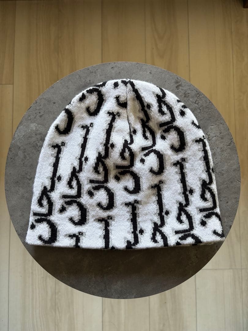 帽子 Supreme Arabic Jacquard Beanie White