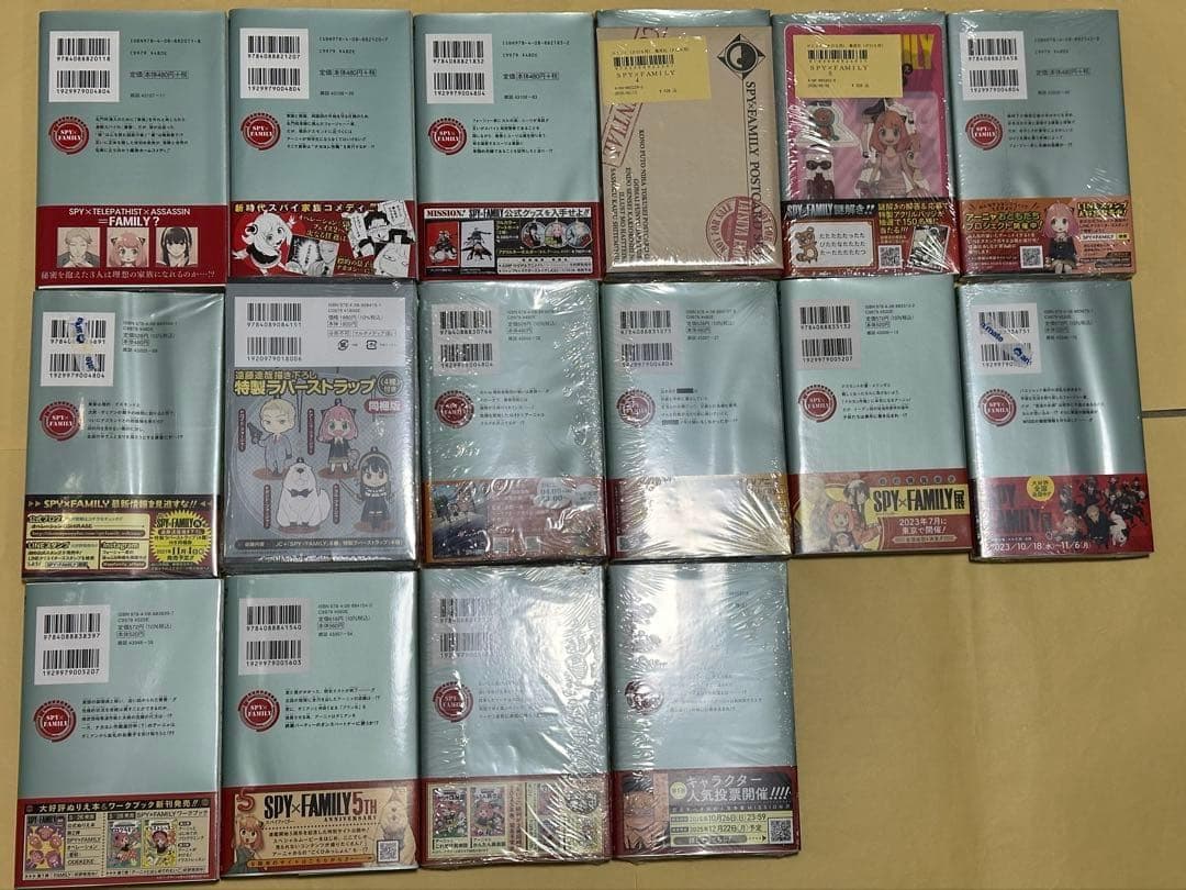SPY×FAMILY　1-16巻　全巻初版帯付きセット　未開封品・特典多数