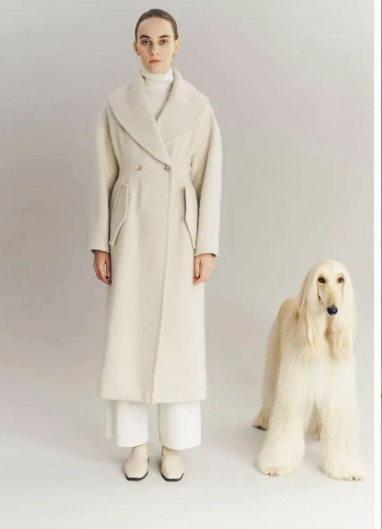 ジャケット・アウター Cape collar Narrow line coat