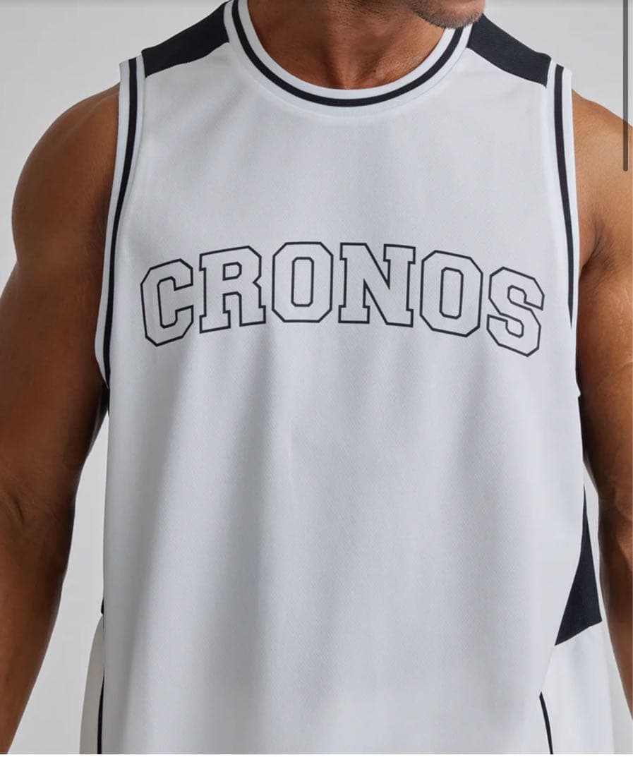 【新品】　クロノス　cronos タンクトップ　XL ホワイト　ブラック
