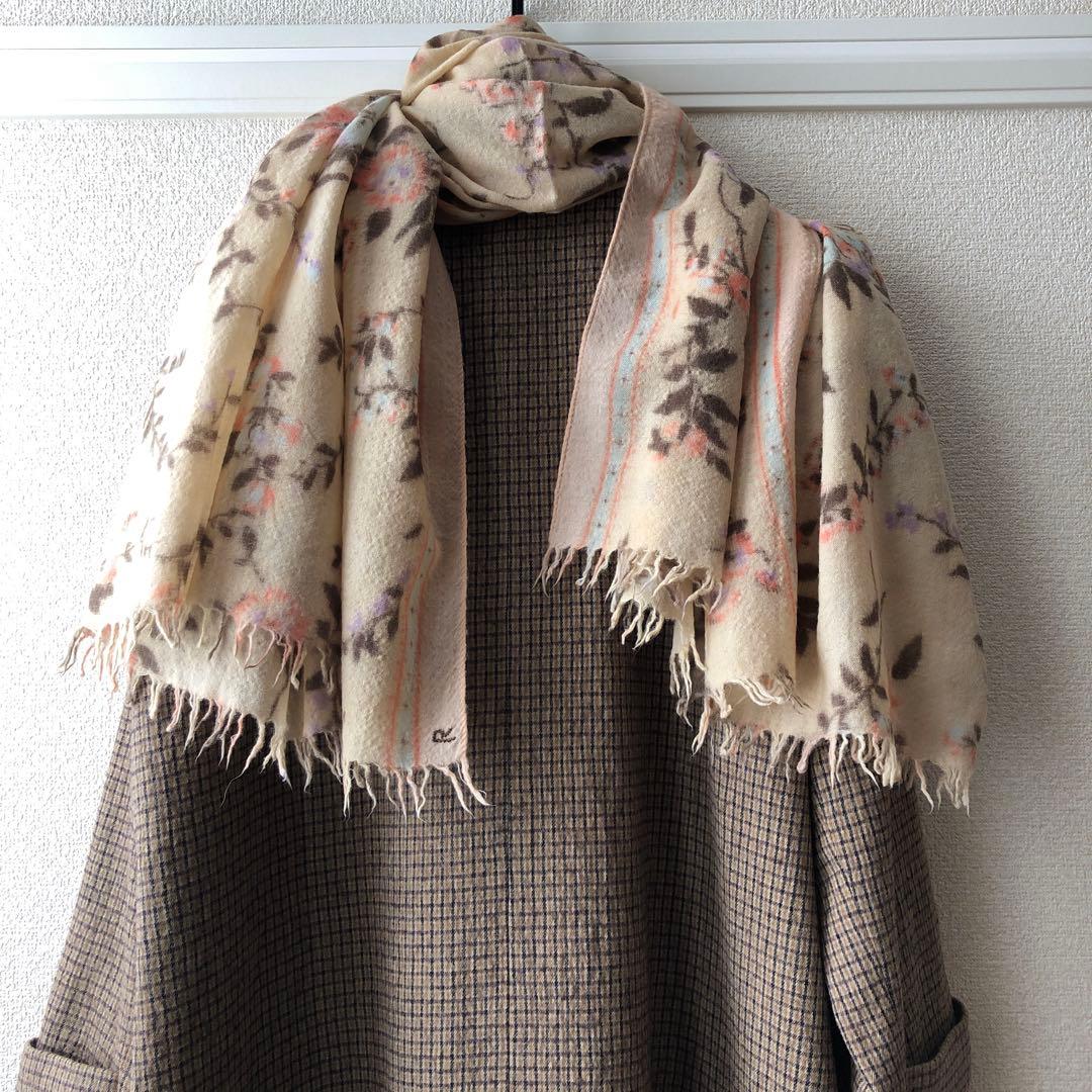 ４５Ｒ　花柄ショール